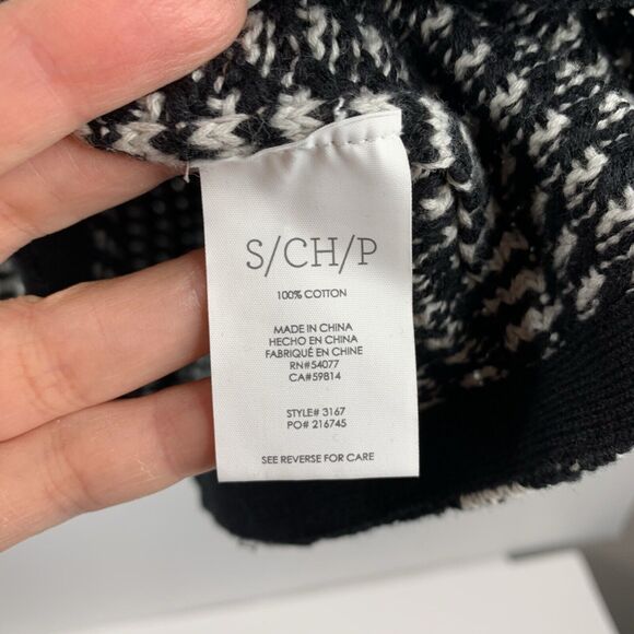 Cabi Sz S Fergie Sweater Turtleneck Black White Striped Pull Over Women’s #3167 - Picture 5 of 7